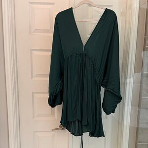 Free People Deep Green Tunic Dress
